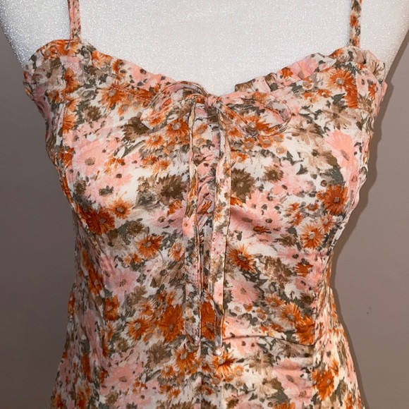 Wild Fable Floral Sundress - Rust & Pink Combo - Picture 2 of 13